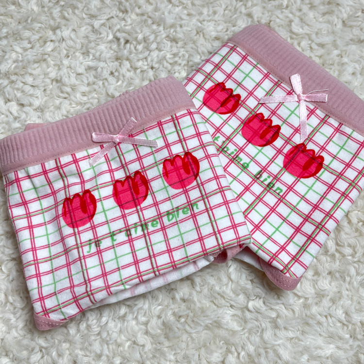 شورت چارخونه گل لاله