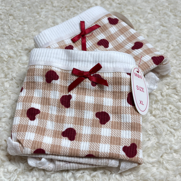 شورت چارخونه قلبی