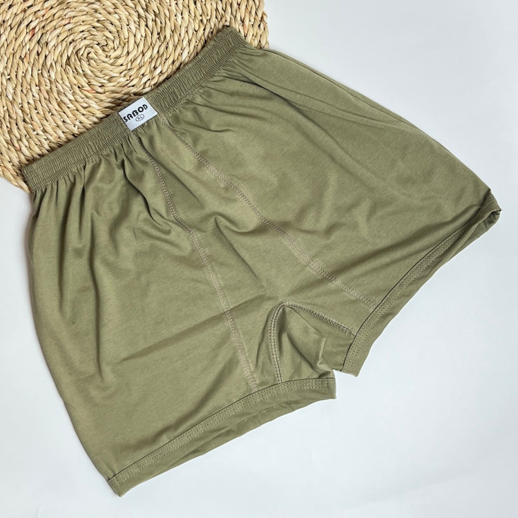 شورت پادار مردانه سوپر پنبه خاکی