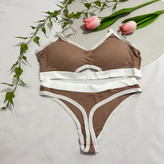 تصویر ست نیم تنه شورت لامبادا کبریتی وارداتی Free size - فروشگاه زیرخونه