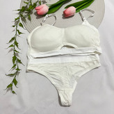 تصویر ست نیم تنه شورت لامبادا کبریتی وارداتی Free size - فروشگاه زیرخونه