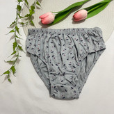 تصویر شورت اسلیپ زنانه نخ پنبه طرح دار / سایز XXL - فروشگاه زیرخونه