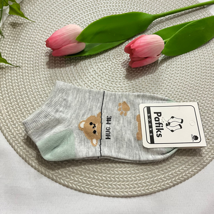 تصویر جوراب فانتزی مچی زنانه طرح خرسی - فروشگاه زیرخونه