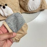 ست شورت و سوتین اسفنجی فنردار بدون جک فانتزی زنانه طرح تدی کاپ B/ سایزبندی 75 تا 90