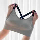 نیم تنه ضربدری کاپ دار اسفنجی sport وارداتی free size