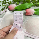 سوتین زنانه اسفنجی صورتی گیپور دار وارداتی کاپ A (کاپ کوچیک) / سایز ۷۵ و 80
