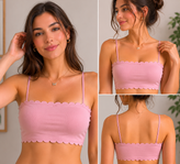 نیم تنه دکلته کاپ دار متحرک اسفنجی وارداتی free size مناسب سایز 70 الی 85