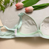 سوتین زنانه اسفنجی بدون فنر بدون جک طرح بیبی وارداتی کاپ A (کاپ کوچیک) / سایز 75 و 80