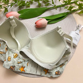 سوتین زنانه فانتزی اسفنجی وارداتی طرح صدف کاپ B / سایزبندی 80 تا 95