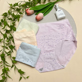 شورت وارداتی زنانه رنگ پاستلی طرح خال خالی / 2XL