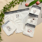 شورت زنانه کبریتی طرح پیشی شیری رنگ / Free size