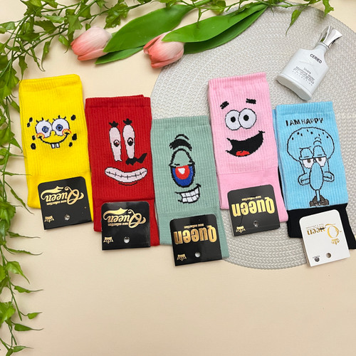 جوراب اسپورت مردانه و زنانه ساق بلند طرح بیکینی باتم | فری سایز ۳۶ تا ۴۳
