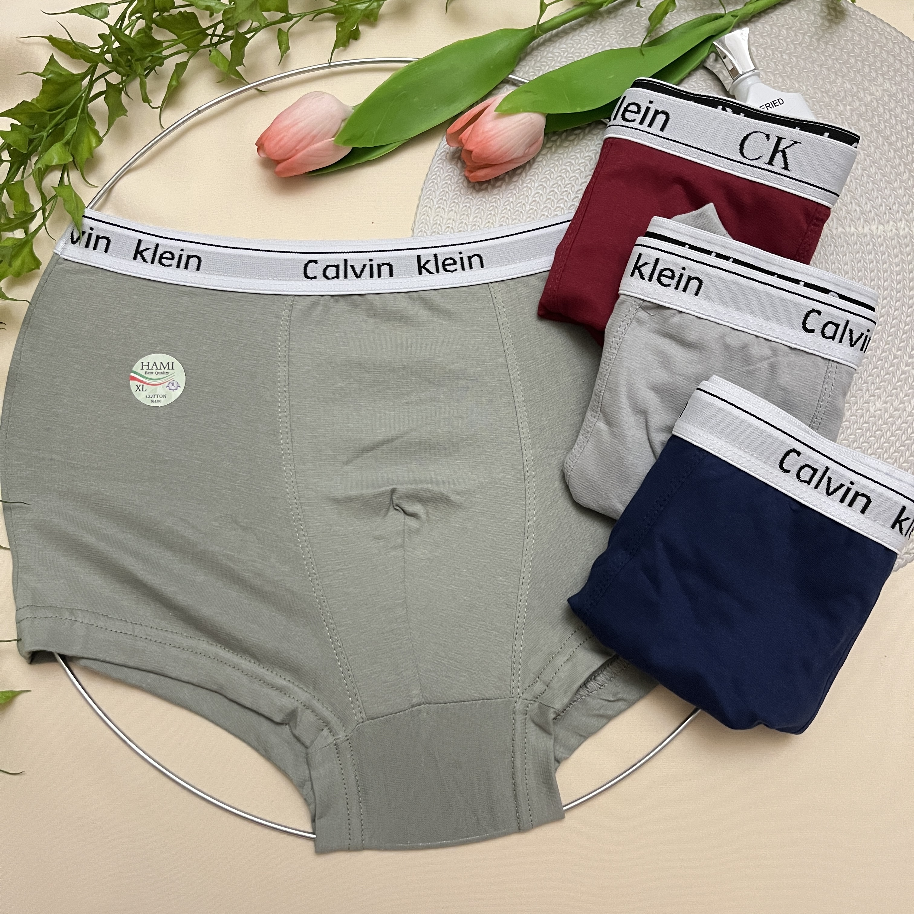 شورت نیم پا مردانه طرح کلوین کلین برند حامی  / سایز XL/  XXL / XXXL