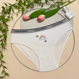 شورت زنانه کبریتی طرح فانتزی شیری رنگ / Free size