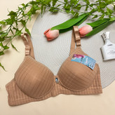 سوتین زنانه اسفنجی بدون جک وفنر وارداتی طرح چهارخونه کاپ B / سایز ۸۰ تا ۹۵