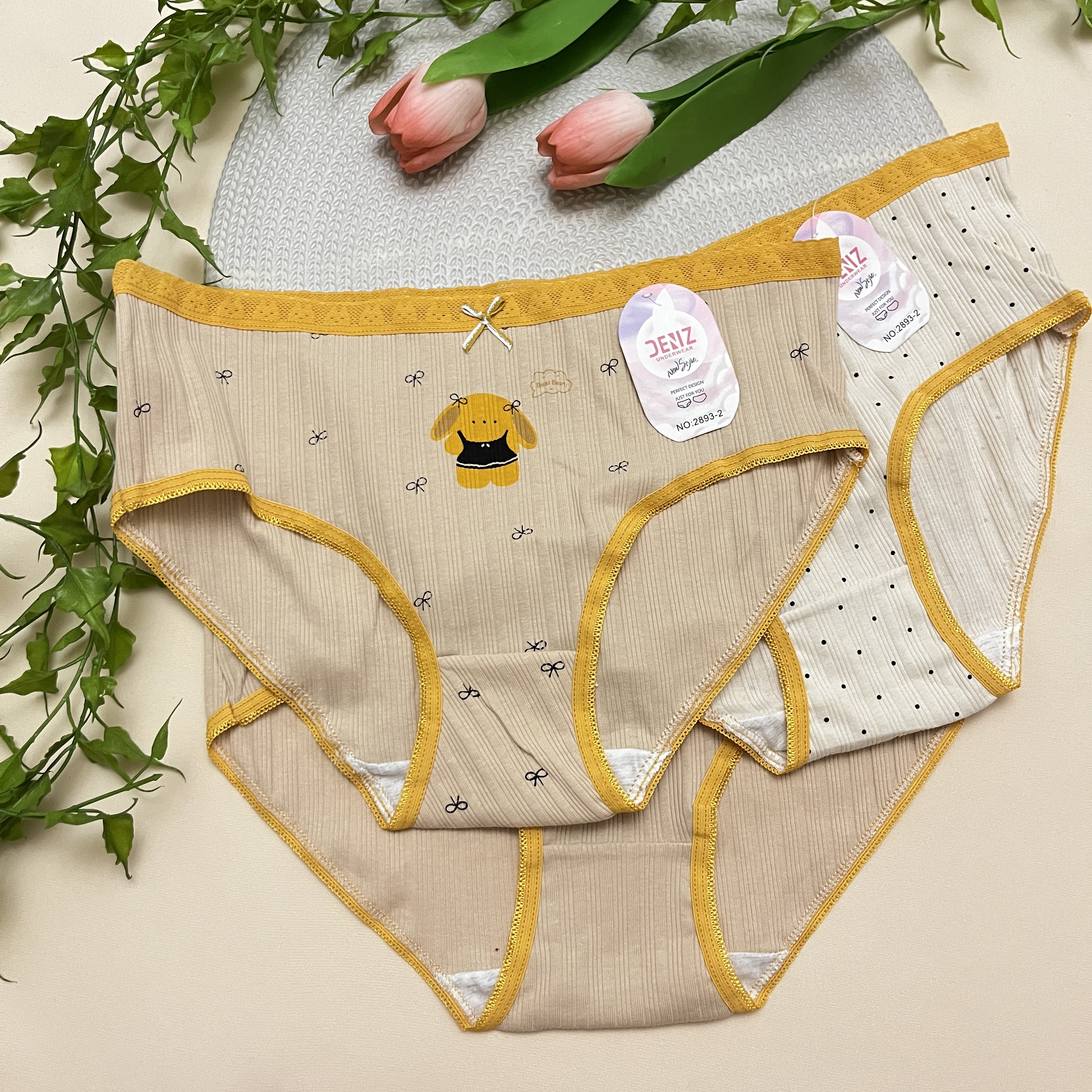شورت وارداتی زنانه Deniz طرح خرگوشی/ free size