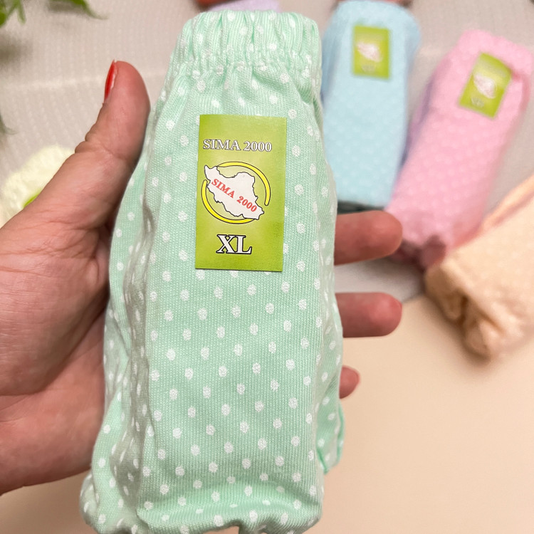 شورت لیفه ای زنانه طرح خالخالی فانتزی سیما / سایز XL