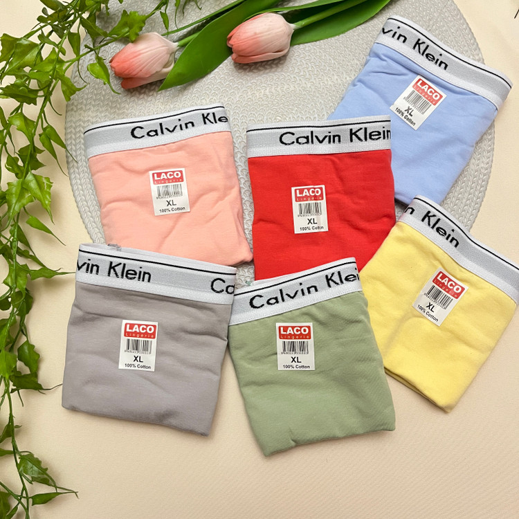 شورت با کیفیت زنانه برند لاکو LACO کلوین کلین CK / سایز XL /2XL / 3XL