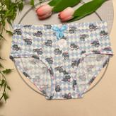 شورت زنانه فانتزی وارداتی با تم آبی از برند معروف و باکیفیت چی چی Chi Chi / سایز L-XL-XXL-XXXL