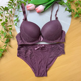 ست شورت و سوتین زنانه وارداتی push up اسفنجی جک دار فنر دار کاپ B / سایزبندی 85 تا 100 / مناسب 75 تا 85